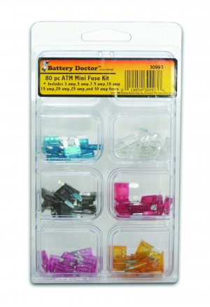 BATTERY 30993 DOCTOR  Assorted ATM 80 Piece Fuse Kit