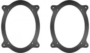 Rear Deck 6x9 Speaker Adapter Spacer Rings - Fits 2001-2005 Lexus IS300 - SAK001_69-1 Pair
