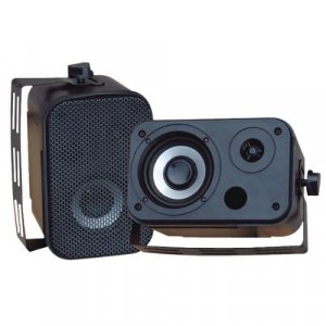 Pyle PDWR30B 3.5'' 300 Watt Black Waterproof Speaker pair