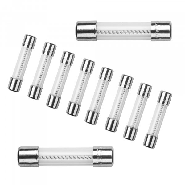 10Pcs T3AL250V 6x30mm 3A 250V Slow Blow Fuse T3AL Glass Slow-Acting 3 Amp Time-delay Fuse