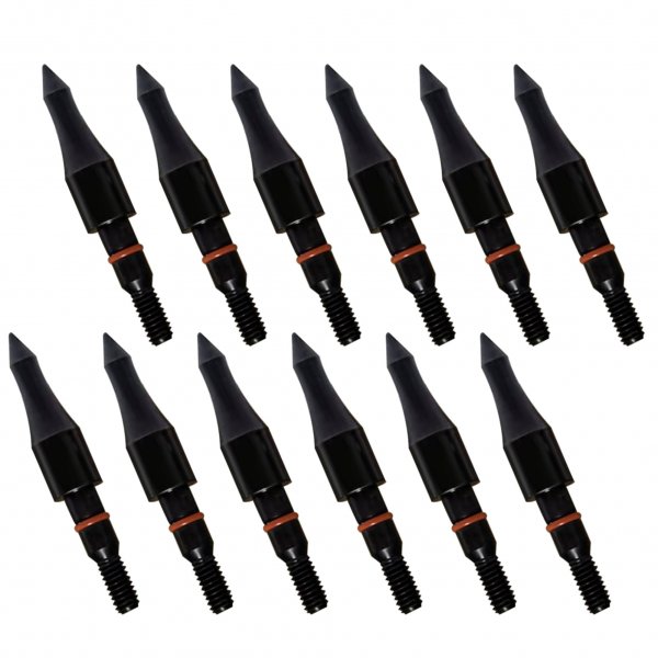 12pcs Archery Arrow Tips 100/125/150/200 Grain Field Tips 5/16 Inch Screw in Bullet Points, Archery Target Crossbow Practice Tip for Arrow Recurve Bow Compound Bow, Hunting Bow Arrow Target Practice