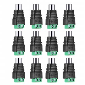 Iskueal RCA to AV Screw Terminal Connector, RCA Cable Audio Adapter,Phono Female Jack Solderless Converter Audio/Video Connector Speaker Wire to RCA Adapter
