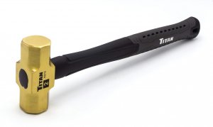 Titan 63216 Tool 2 lb Brass Non-Sparking Hammer