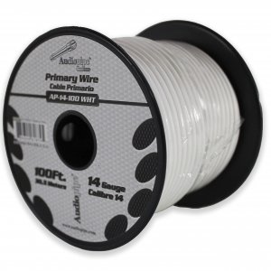 Audiopipe AP14100WH 14 Gauge 100Ft Primary Wire white