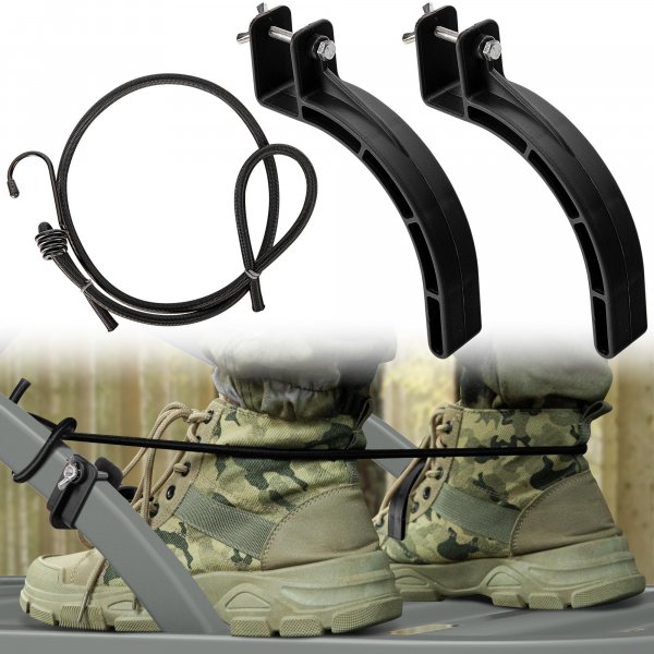 RunNico Climber Stand Accessories, Climbing Tree Stand Accessories with Elastic Rope, Fast Climb Stirrup for 1'' Square Tube Bracket Outdoor Hunting Standing Safety