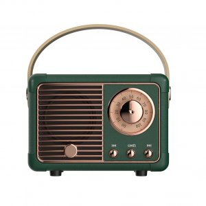 Dosmix Retro Bluetooth Speaker,Vintage Decor,Small Gift for Women Men Green