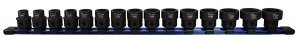 Astro Tool 78215 Metric 1/2In Drive Low Profile Nano Impact Sockets 15 Piece