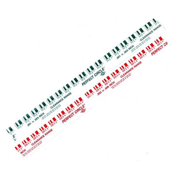 Powerbuilt Plastigauge, Engine Bearing Clearance Measuring Tool, Includes Green (.001"–.003") and Red (.002"–.006") Strips, Made in USA - 648441