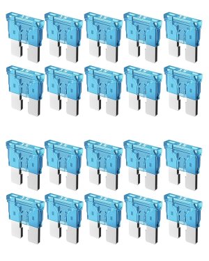 Riseuvo 20pcs 15A Standard Car Fuses - 15 AMP Automotive Fuses(ATO/APR/ATS), 32V (12/24V) Blade Fuse for RV/Truck/SUV