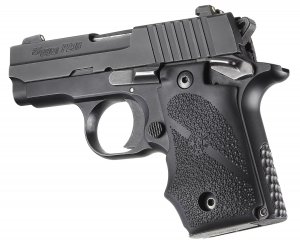 Hogue 38000 Sig Sauer P238 Rubber Gripfinger Grooves Black
