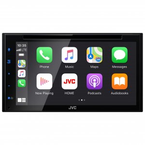 JVC KWV66BT Double Din 6.8" Apple Car Play Android Auto Am/Fm/Dvd/Bt