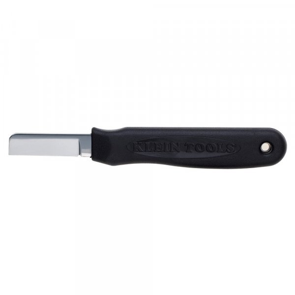 KLEIN TOOLS 44200 Cable Splicers Knife, Heavy-Duty Handle, Cutlery Steel Blade