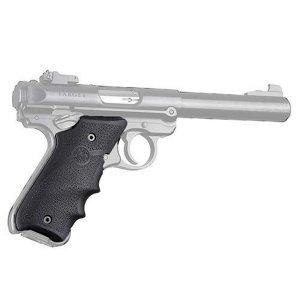 Hogue 79000 Ruger Mkiv Rubber Grip With Finger Grooves Black