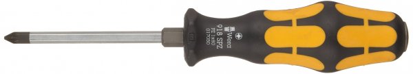Wera 05017050001 Kraftform Plus 918 SPZ Pozidriv Screwdriver, PZ 1 Head, 3 1/8" Blade Length