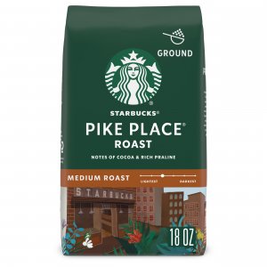 Starbucks Ground Coffee Pike Place Roast, 18 oz Bag