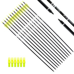 TIGER ARCHERY 30" Carbon Arrows for Compound Recurve Bow Hunting Target
