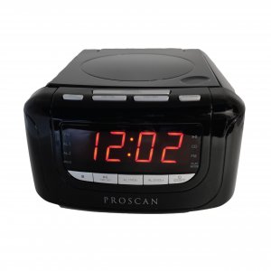 SYLVANIA SCR4986 USB-Charging CD Dual Alarm Clock Radio