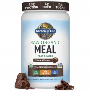 Garden of Life Raw Organic Meal Protein Powder, Chocolate, 28 Servings