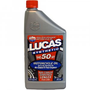 Lucas Oil Synthetic SAE 50 WT Motorcycle V-Twin Oil - 1 Quart