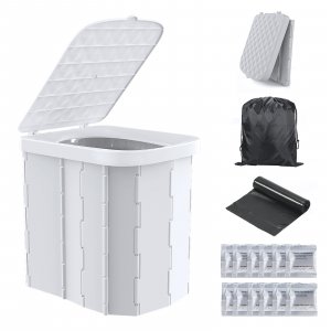 Hapoon XL Portable Toilet for Adults & Kids, Extra Large Camping Toilet