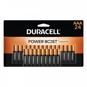 Duracell Coppertop AAA Batteries with Power Boost Ingredients, Triple A Batteries, 24 Count (Pack of 1) for Household and Office Devices, Alkaline AAA Battery