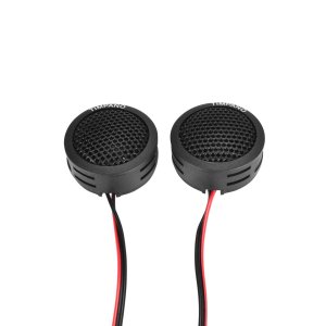 Timpano TPT-ST1 Dome Tweeter, 1 Inch Tweeter Set for Car Audio, Angle or Surface Mount Tweeters, 4 Ohm Soft Dome 180 Watts for Pro Car Audio (Pair)