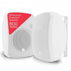 Pyle PDWR64BTW 6.5" Indoor/Outdoor 800-Watt Bluetooth Speaker System (White)