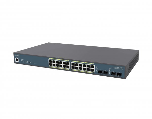 EnGenius EWS1200-28TFP 24-Port Managed GbE 410W PoE+ Switch w/4