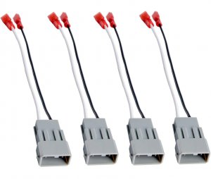 HSTECH 72-7800 2 Pairs (4 Pack) Car Speaker Connector Harnesses for with 1990-Up Honda and Acura Vehicles