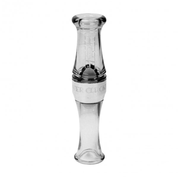 Zink Calls Power Clucker PC-1 Polycarbonate Short Reed Canadian Goose Call, Clear Smoke – ZNK859