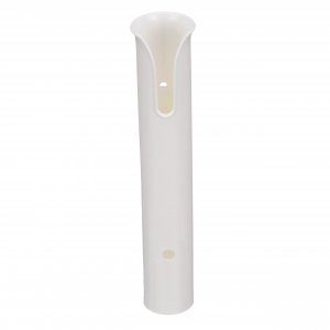 attwood 12708-2 PVC Rod Holder Storage, White PVC Construction, 9 Inches Long, Holds Rod Grips Up to 1 ¾-Inch Diameter, One Size