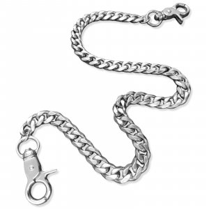 starfa lab Pants Wallet Chain for Men Women Boy Girl,Heavy Duty Pocket Chain Metal Wallet Keychain Jean Punk,Silver