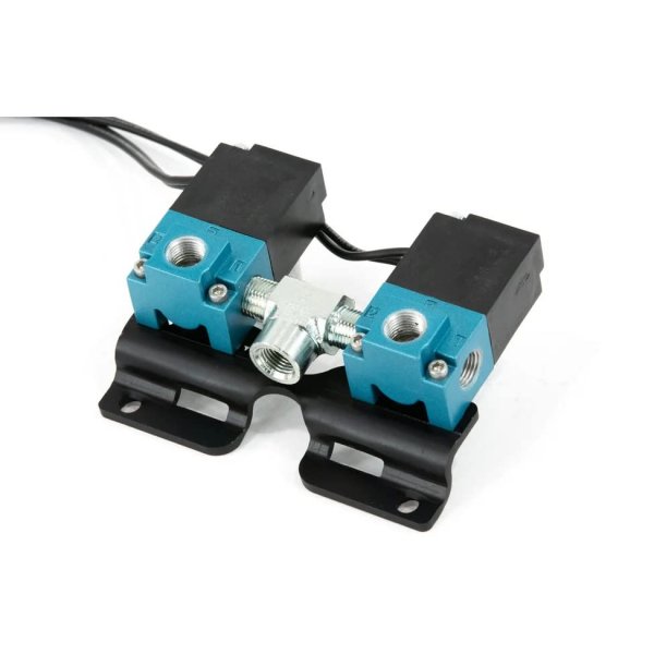 Motion Raceworks Mac Valve (CO2 Boost Control Solenoid) Straight Solenoid Mounting Bracket P/N: 21-10006