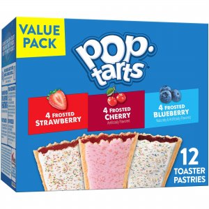 Pop-Tarts Toaster Pastries, Breakfast Foods, Kids Snacks, Value Pack, Fruit Lover's Variety Pack, 20.3oz Box (12 Pop-Tarts)