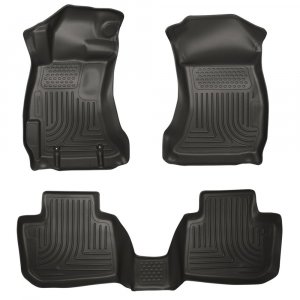 Husky 99881 Front/2nd Seat Floor Liners For 14-18 Subaru Forester