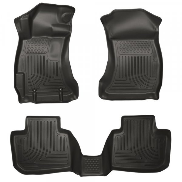 Husky 99881 Front/2nd Seat Floor Liners For 14-18 Subaru Forester
