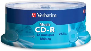 Verbatim 96155 40x 80-Minute CD-R with Branded Surface, 25 Pack