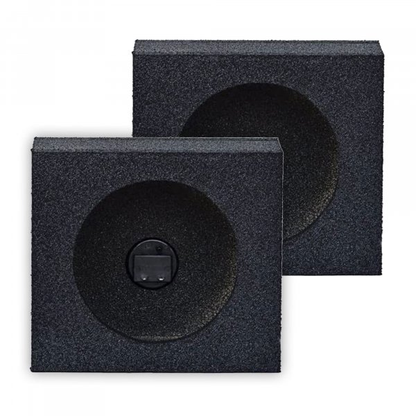 Qpower QBTW65 Empty 6.5" Speaker Enclosure Pair QBomb w/ Bedliner Coating