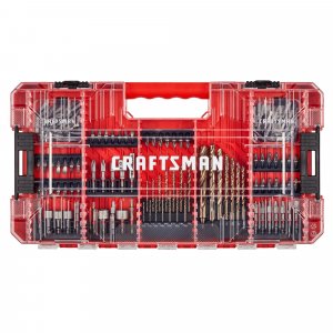 CRAFTSMAN 140 Pc Impact Driver Bit Set, Steel, Black Oxide Coated Impact Drill Bit Set, Precision Machined Tips (CMAF140SET)