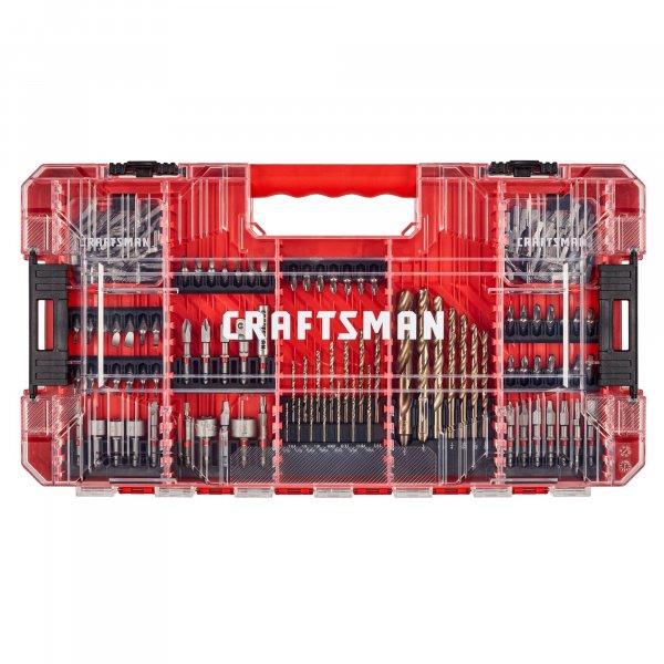 CRAFTSMAN 140 Pc Impact Driver Bit Set, Steel, Black Oxide Coated Impact Drill Bit Set, Precision Machined Tips (CMAF140SET)