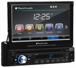 Planet Audio P9759B 7" Flipout SDin Touchscreen Monitor Bluetooth DVD/CD USB/SD