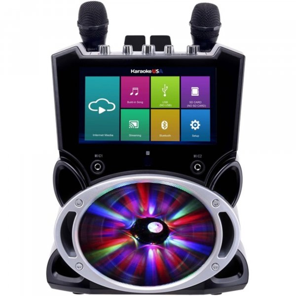 Karaoke Usa WK849 Complete Wi-Fi Bluetooth Karaoke Machine with 9" Touch Screen