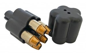 revision cv Ammo Pod (Speed Loader) Caliber .38 Spl / .357 Mag., 5-Shot, Loader for S&W J-Frames/Ruger LCR (1)