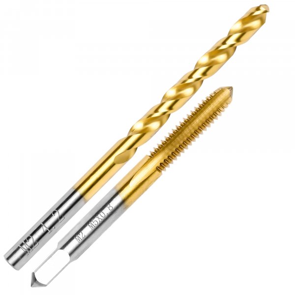 M5x0.8 Tap and 4.2mm Drill Bit for Metal,M2 HSS Metric Drill and Tap Set