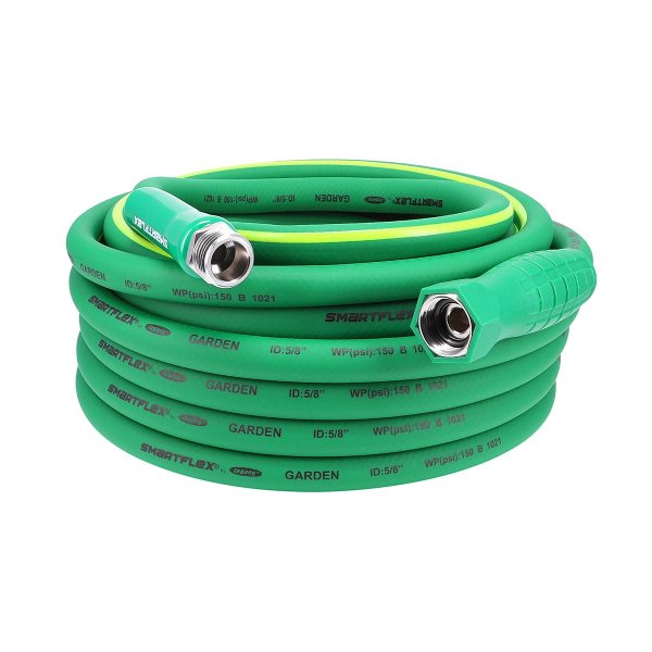 SmartFlex HSFG550GR Garden Hose 5/8 x 50ft 3/4  11 1/2 GHT Fittings