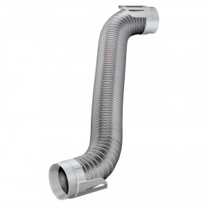 Deflecto HUPK8WA/4 Easy-Connecting Semi-Rigid Dryer Vent Hookup Kit, 8ft