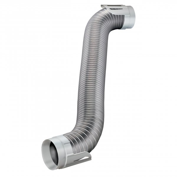 Deflecto HUPK8WA/4 Easy-Connecting Semi-Rigid Dryer Vent Hookup Kit, 8ft
