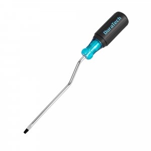 DURATECH Screwdriver, 3/16" Flat Head Screwdriver with Crank-Action Handle