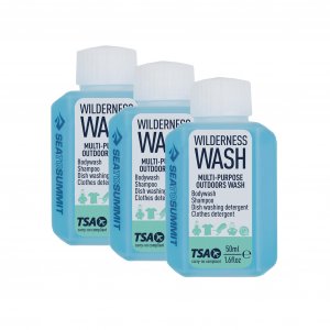 Sea to Summit Wilderness Wash Liquid Camp Soap, 3-Pack (3 X 50ml Bottles)