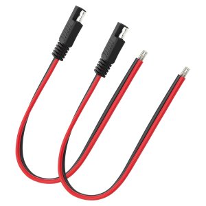 Mandark 2PCs Car Extension Cable, 10AWG Quick Disconnect Wire Harness Plug with SAE Connector, Universal Vehicle Extension Cable for Trolling, Solar Panel, Motor